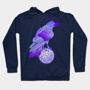 Magic blue crow Hoodie